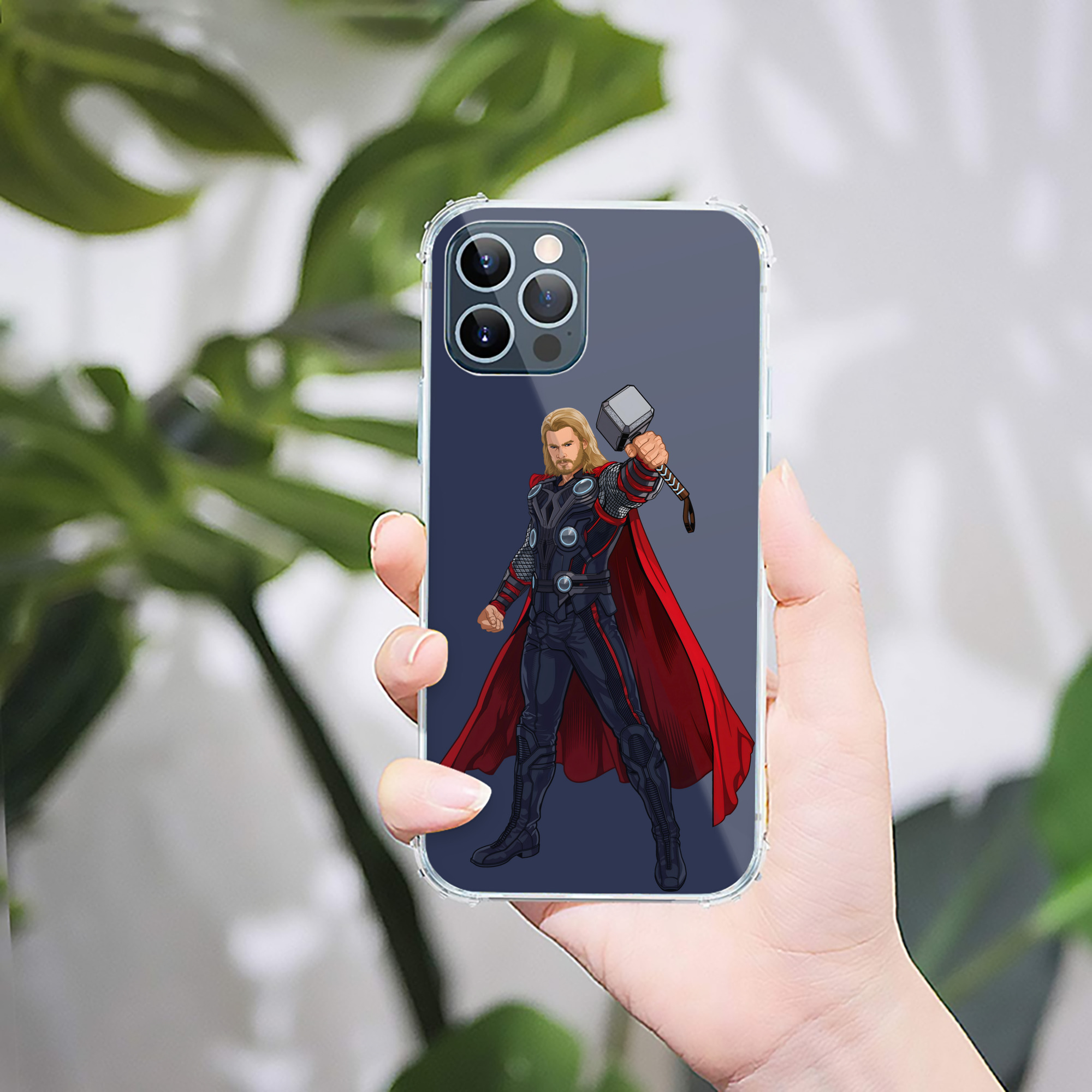 （画像用） アベンジャーズ The Avengers 【iPhone 12シリーズ対応】透明スマホケース（クリアソフトケース）